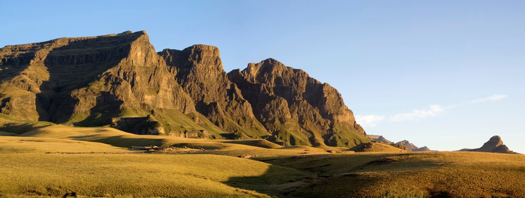 One of the Lesotho tours Mountain range views